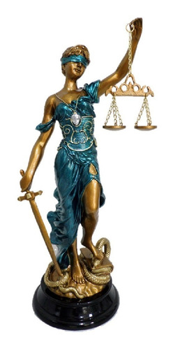 Dama Diosa Justicia 38cm En Resina Escultura Themis Abogados