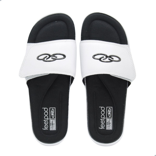 Chinelo Slide Masculino Olympikus Melbourne Casual Branco