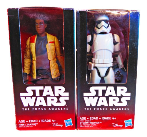 Star Wars Stormtrooper Y Finn 14 Cm. Altura Hasbro Original