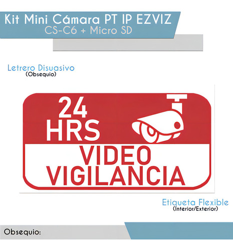 Mini câmera PTZ IP Ezviz C6-PLUS-256 PT 4 MP de armazenamento MicroSD 256 GB Detecção sem fio para humanos, animais de estimação e áudio bidirecional CS-C6 Night Vision Plus Tracking Zoom