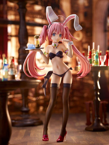 Figura De Pvc A Escala 1/7 Quesq That Time I Got Reincarnated As A Slime: Milim Nava (estilo Bunny Girl), Multicolor