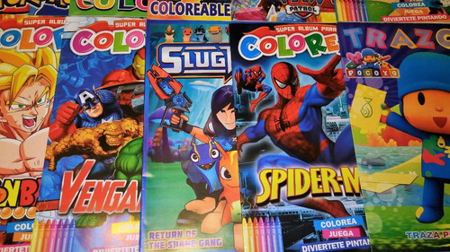 Libros De Coloreo Sorpresas Infantiles Fiestas Regalos Niños