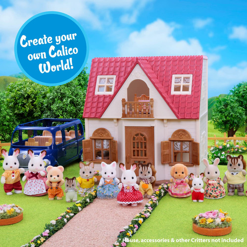 Toy Calico Critters Cuddle Bear Family Con 4 Muñecas De Más