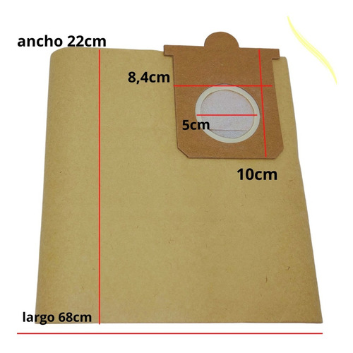 Imagen 2 de 4 de Bolsas Aspiradoras Compatible Electrolux Hidrovac 1300 X5