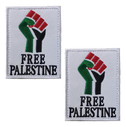 Parche Táctico Bordado Con Bandera De Palestina Libre, Mora