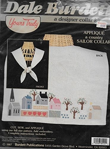 Dale Burdett Applique Un Pais Sailor Collar Yours Truly Kit