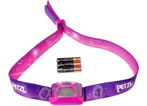Lámpara Frontal Tikkid Petzl 20 Lumens Niños Campamento Color de la linterna Rosa Color de la luz Blanco