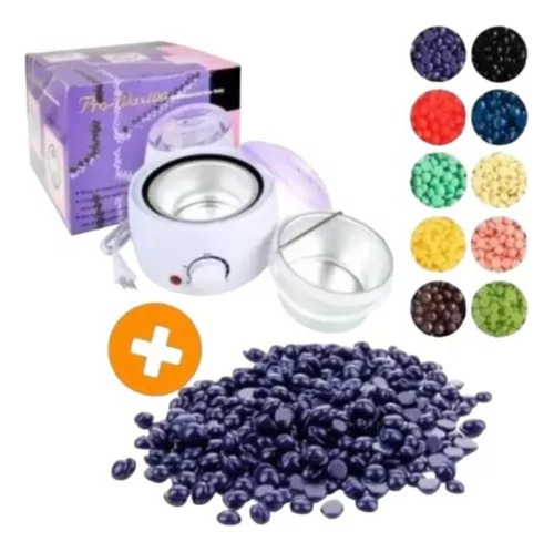 Olla Calentadora De Cera + Cera Elástica De Regalo