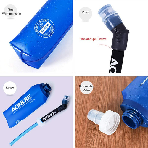 Aonijie Botellas De Agua Plegables Suaves De Tpu, Termo Pleg