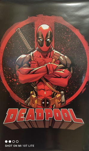 Imagen 1 de 3 de Poster Deadpool B6/solocachureos