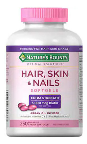 Hair, Skin & Nails, 250 Cápsulas, Nature's Bounty