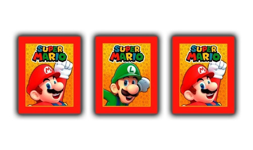 Figuritas Super Mario Bros - Pack X 60 Sobres - Original
