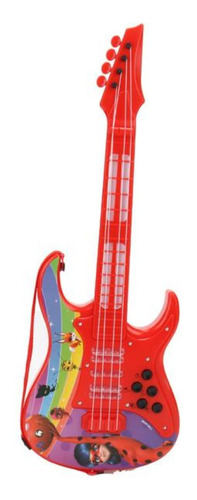 Guitarra Elétrica Infantil Miraculous Ladybug Com Luz E Som