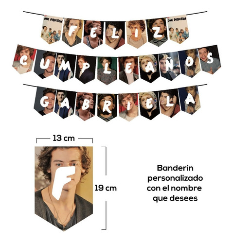 Kit De Fiesta Personalizado De One Direction 1