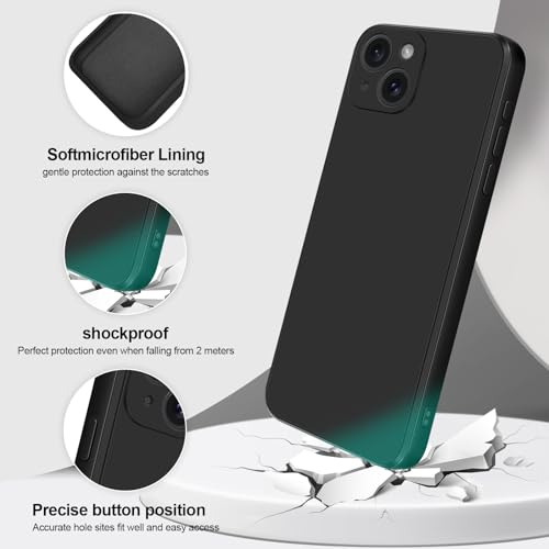 Funda Silicon Para iPhone 15 Plus Negro Silicon