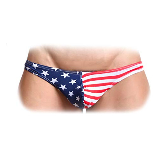 Tanga Bandera Americana Sexy Para Hombre.
