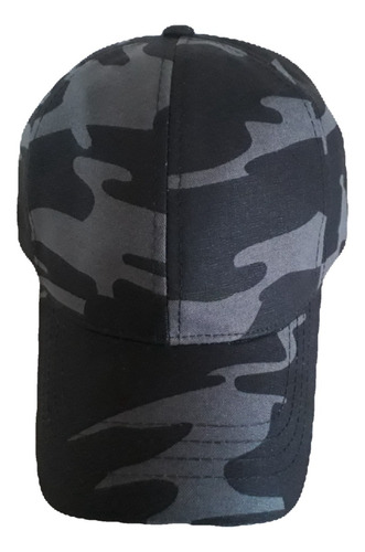 Gorra Clásica Baseball Camuflada Gabardina Hebilla Metal 