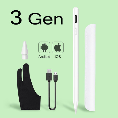 Lápiz Goojodoq Capacitivo Android/ios iPad+ 3 Regalos +envío