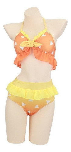 Traje De Baño De Encaje De Anime Para Playa Y Bikini