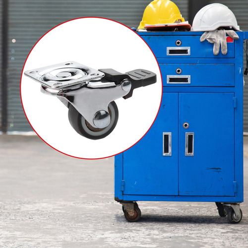 Rueda Giratoria Con Freno Para Carro Muebles Banco 1 Pulgada