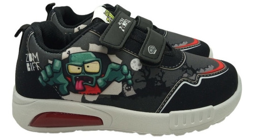Zapatilla Footy Zix0787 Zoombie Luz Dos Velcros