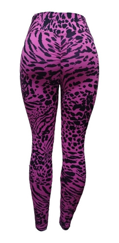 Imagem 2 de 6 de Calça Legging Com Franzido Efeito Empina Bumbum Ref. 603