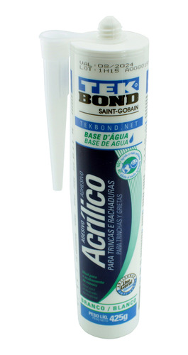 Adhesivo Sellador Acrílico Blanco 425gr Tek-bond 