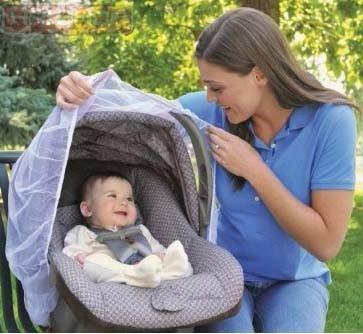 Imagem 5 de 6 de Mosquiteiro Bebê Conforto Carrinho Rede Grd Poliéster Quinny