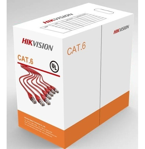 Cable Utp Cat6 100% Cobre Certificado Hikvision Ds-1ln6-uu
