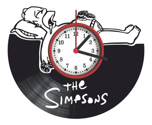 Relógio De Parede Disco Vinil - Simpson