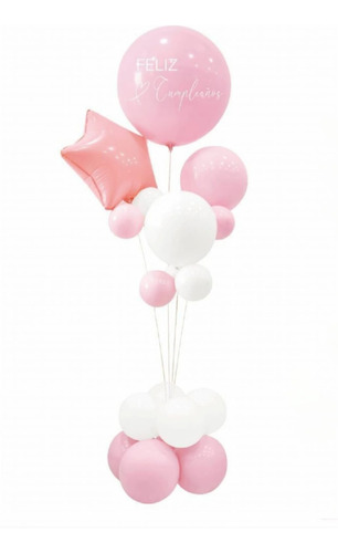 Pedestal Base Con Globos Grande 160 Cm Varios Colores