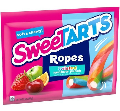 Sweetarts Original Ropes Rainbow 256grs 2pack 