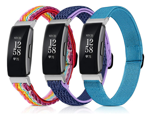 Paq 3 Correas Ajustables Para Fitbit Inspire Hr Para Fitbit 