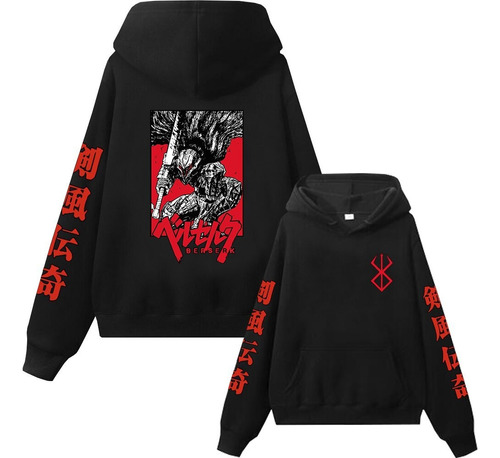 Hs Sudadera Con Capucha De Anime Berserk, Talla Grande,