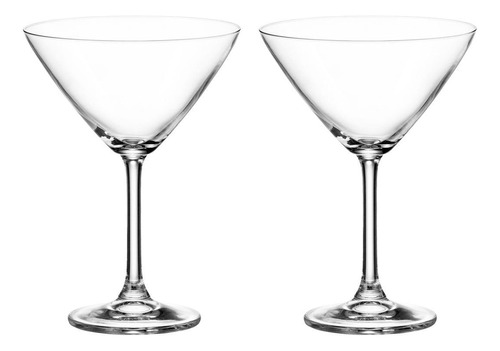 Jogo 2 Taças Cristal Martini 280 Ml Linha Gastro/colibri