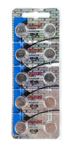 Lr44 Pack 10 Pilas Maxell  Lr44 Ag13  A76 100% Original