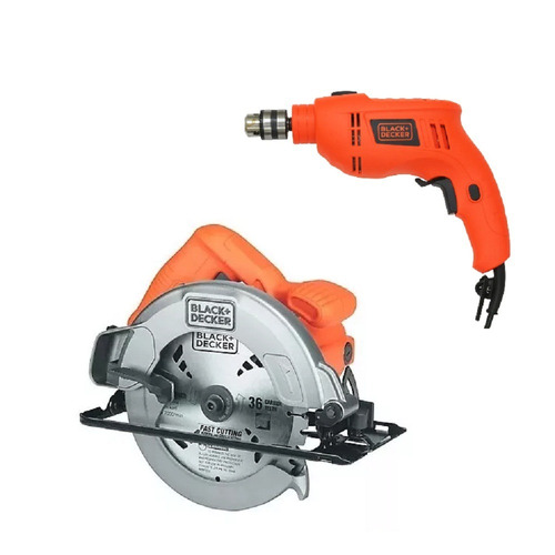 Sierra Circular + Taladro Percutor Cs1004 Tb550 Black-decker