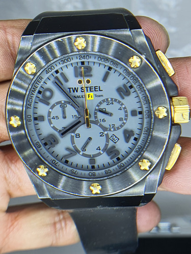 Reloj De Caballero Tw Steel Renault F1 Team Funcionando Bien