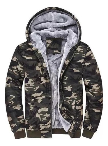 Sudadera Térmica Gruesa De Camuflaje Para Hombre