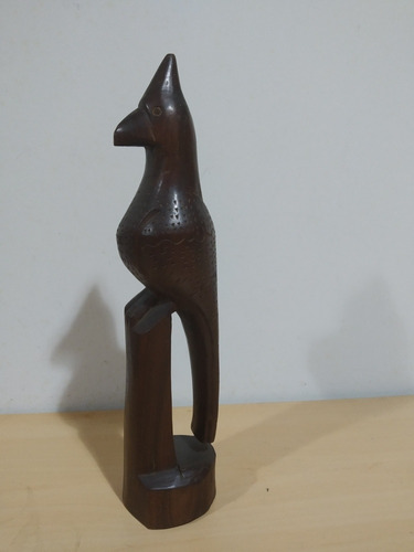 Figura De Ave En Madera Maciza En Oferta 