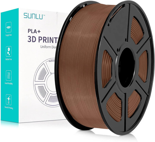 Filamento 3D PLA+ Sunlu de 1.75mm 1kg Chocolate Premium