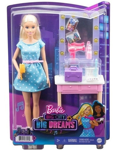 Boneca Barbie Dreamhouse Backstage Malibu - Mattel - Gyg39