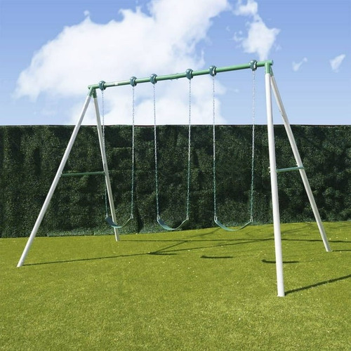 Columpio Mecedora Para Niños 3 Asientos Juego Exterior