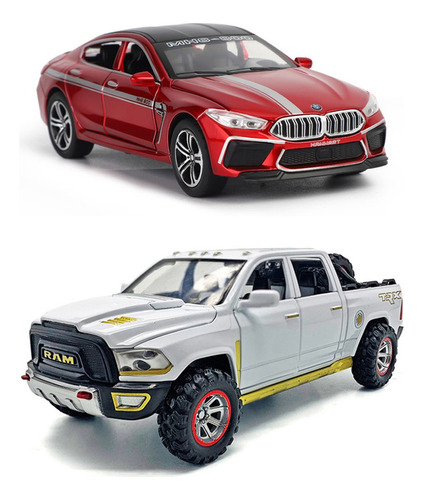 Bmw M8 Competición Y Dodge Ram Trx Miniatura 2 En 1 Juego