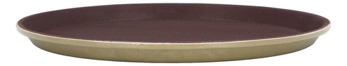 Bandeja Redonda Para Servir Templada De 40 Cm (redonda) De G