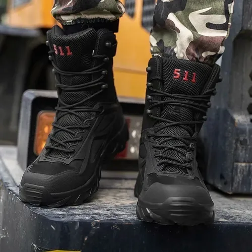 Botas De Combate Militar Tactico Ejército Senderismo Hombres