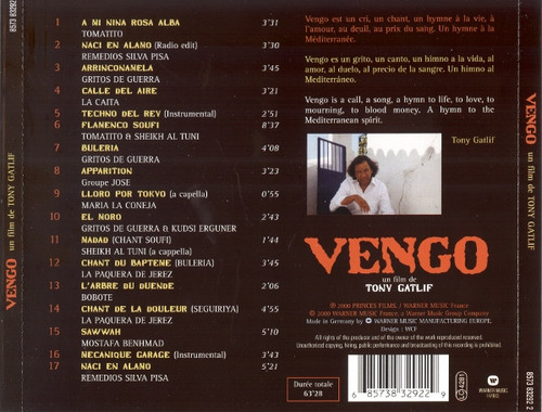 Cd Vengo - Un Film De Tony Gatlif (various) Estándar