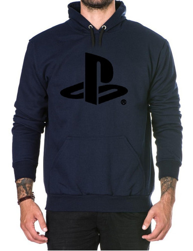 Blusa Moletom Flanelado Gamer Playstation Canguru Promoçao