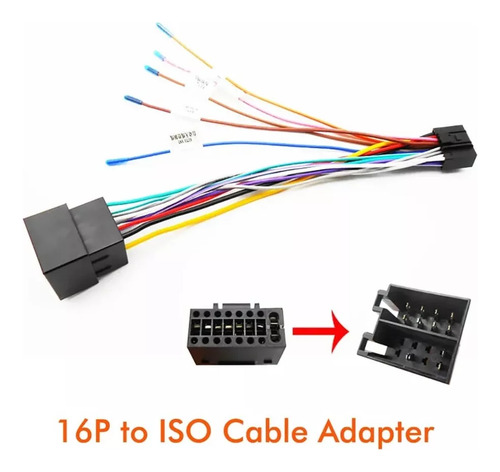 Arnés Conector Radio Android 16 Pin Conector Iso / Musicarro
