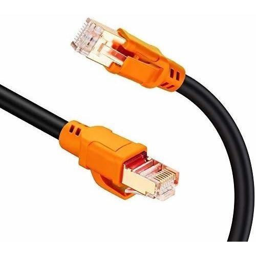 Nc Xqin Cable Ethernet Corto Cat 8 De 1.5 Pies Cat8 26awg Rj